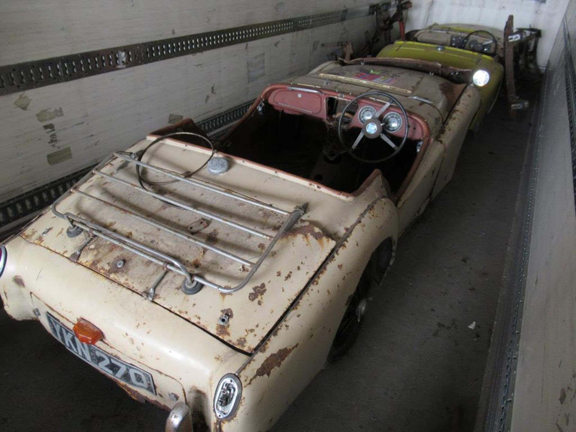 Triumph TR3 (No Engine) Reg YKN 270. C/W V5