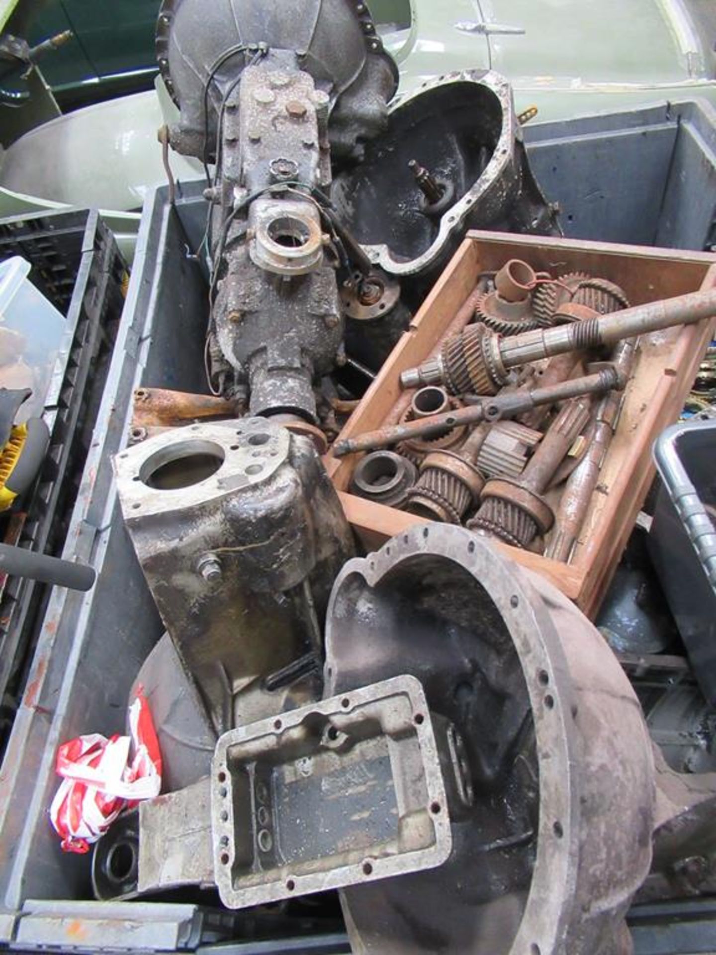Stillage of Triumph TR2/6 Gearboxes and casings - Image 3 of 5