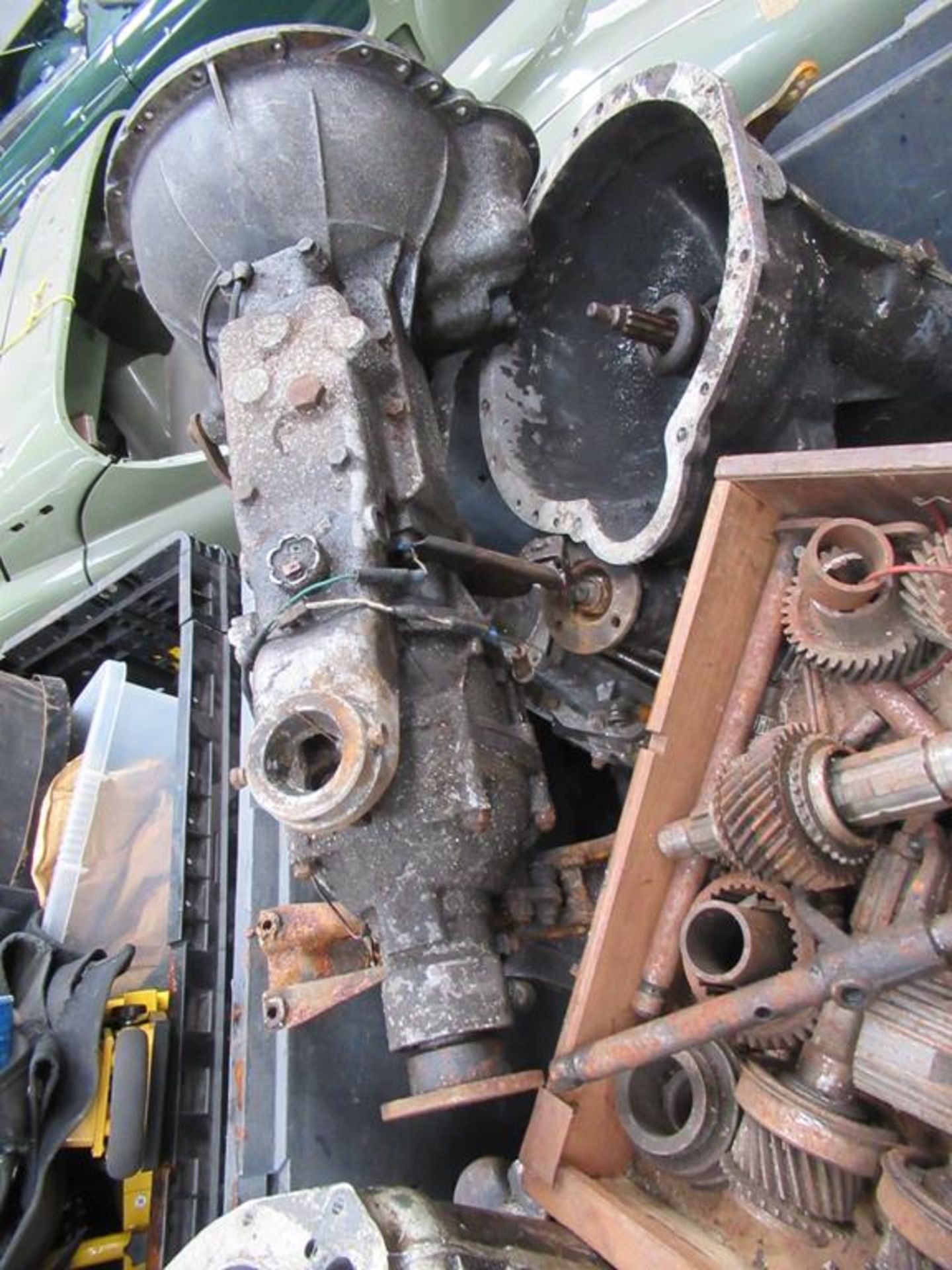 Stillage of Triumph TR2/6 Gearboxes and casings - Image 4 of 5