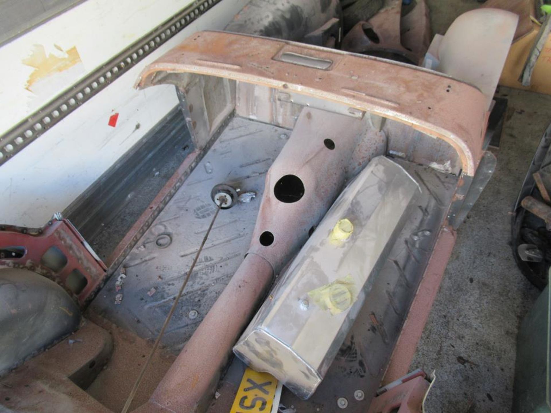 Triumph TR3A Body shell/ chassis. C/W Parts and V5 - Image 12 of 16