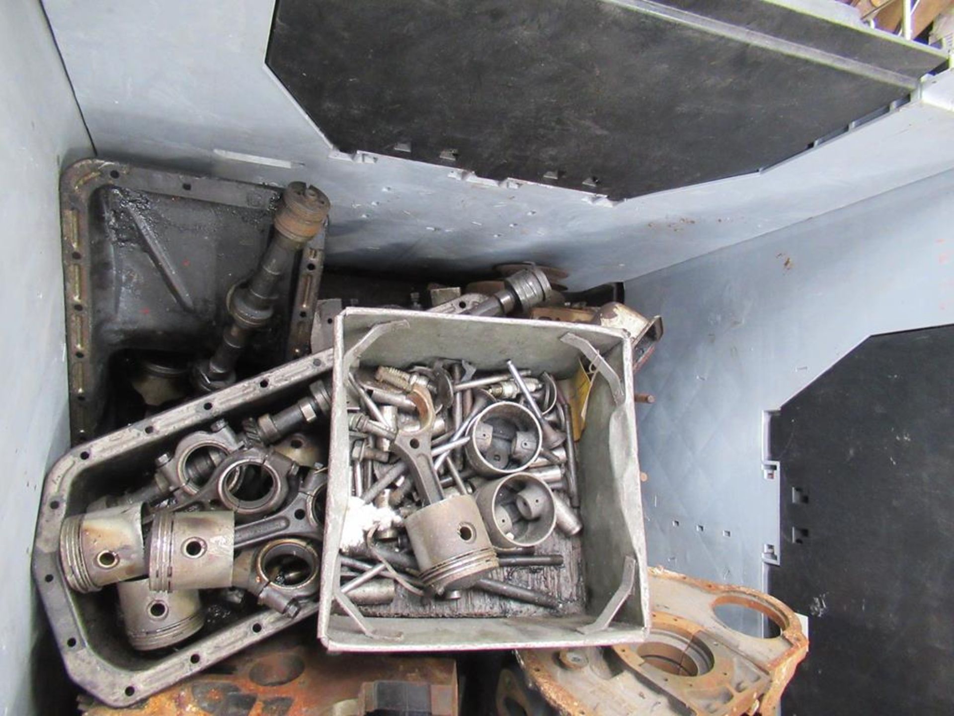 Stillage of engine parts, including TR4 Engine Blocks. - Image 2 of 3