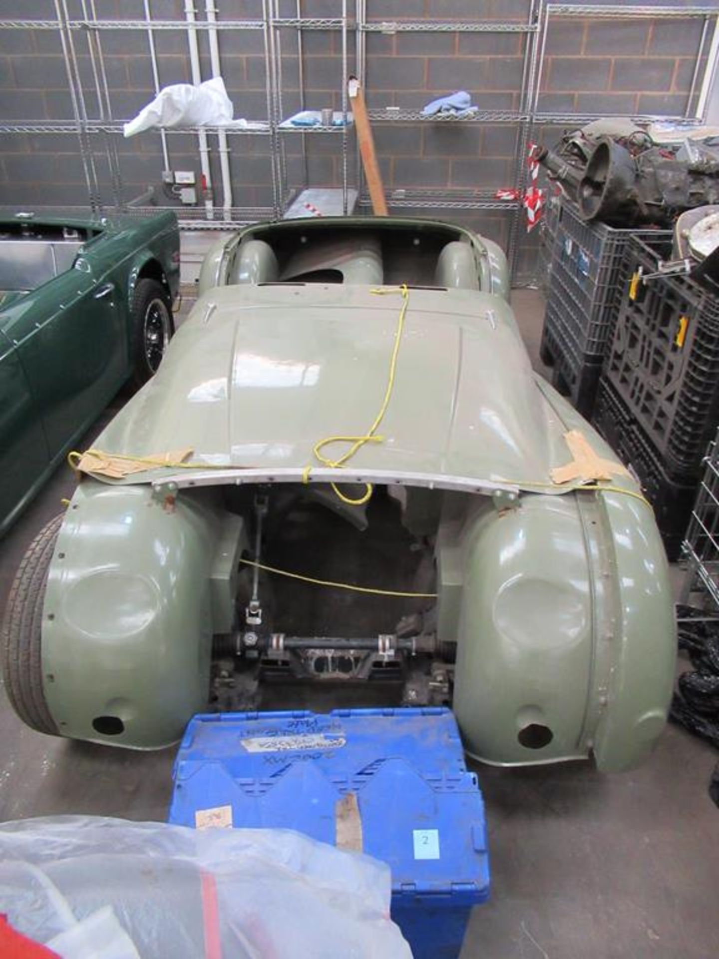 Triumph TR2 body shell/ rolling chassis reg. 200CMX and stripped engine parts