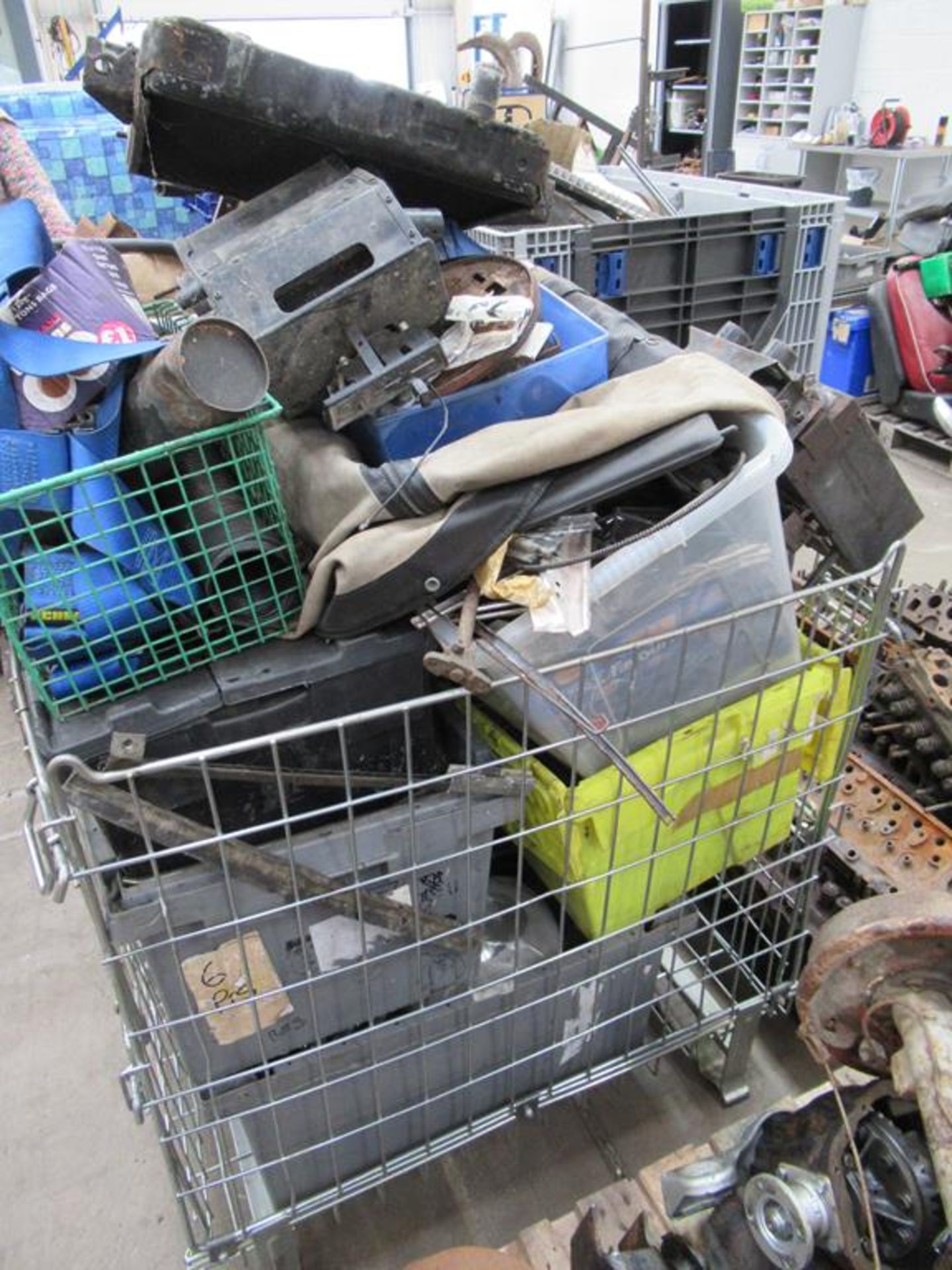 Stillage of Triumph TR2/6 radiators, suspension, gearbox parts etc. - Image 4 of 6