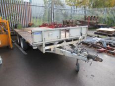 An Ifor Williams Flat Bed Trailer