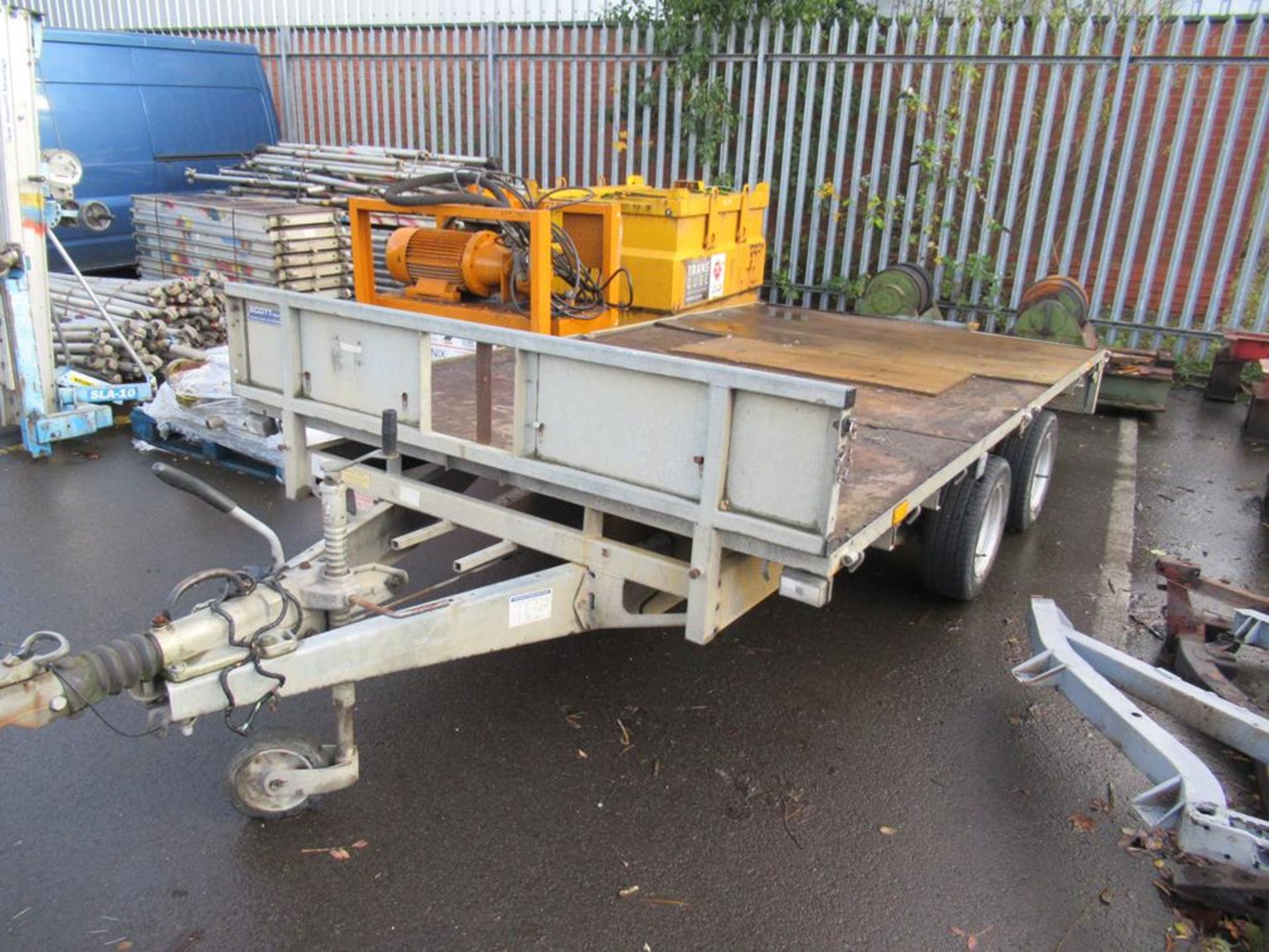 An Ifor Williams Flat Bed Trailer - Image 3 of 4