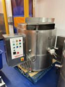 Lynnmoore Engineering Stainless Steel Icing Kettle c300 Litres with Twin mixing paddles/arms, heated