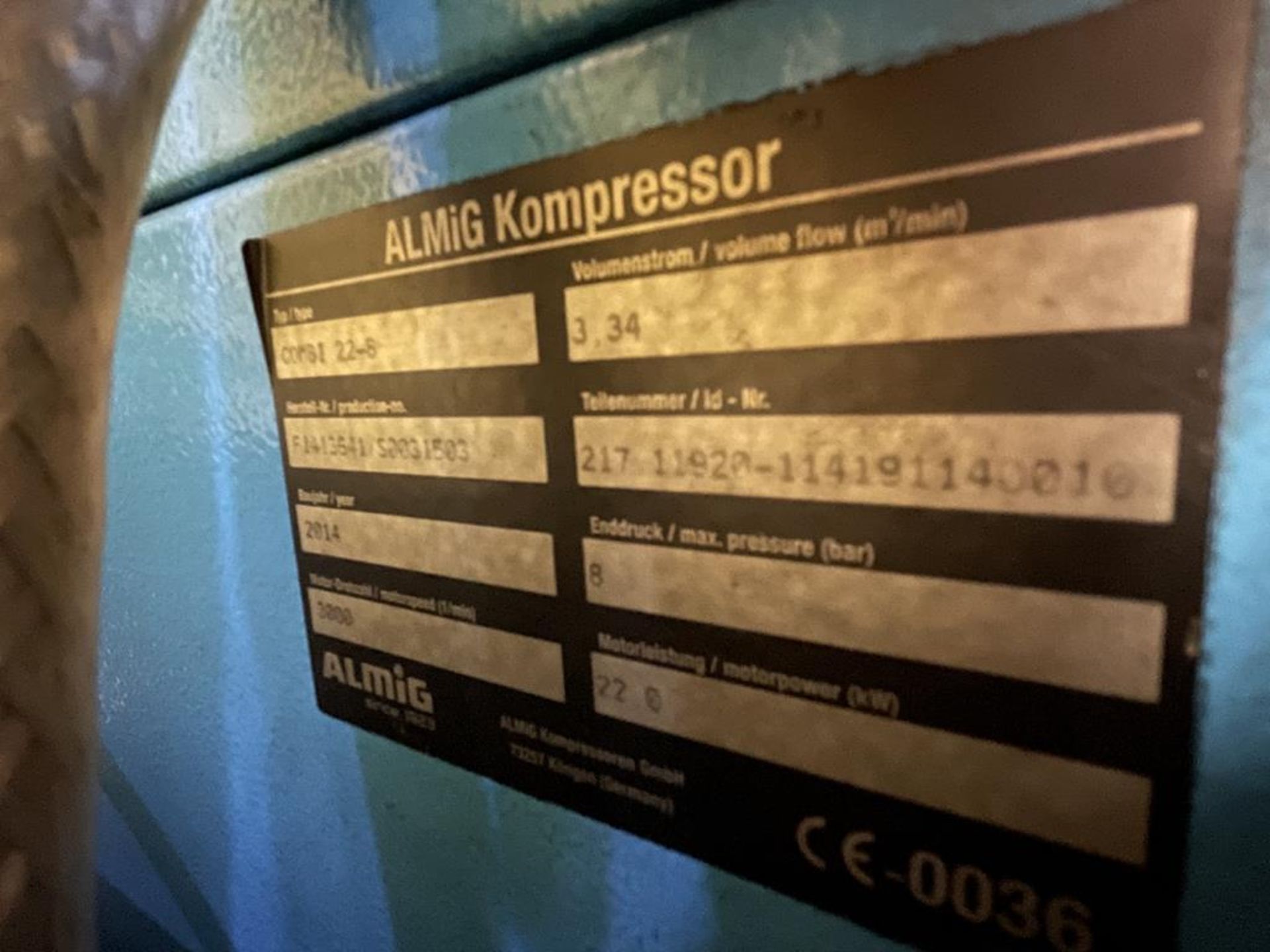 Almig Air Compressor Combi. Air Control mini panel. 2014. - Image 5 of 6