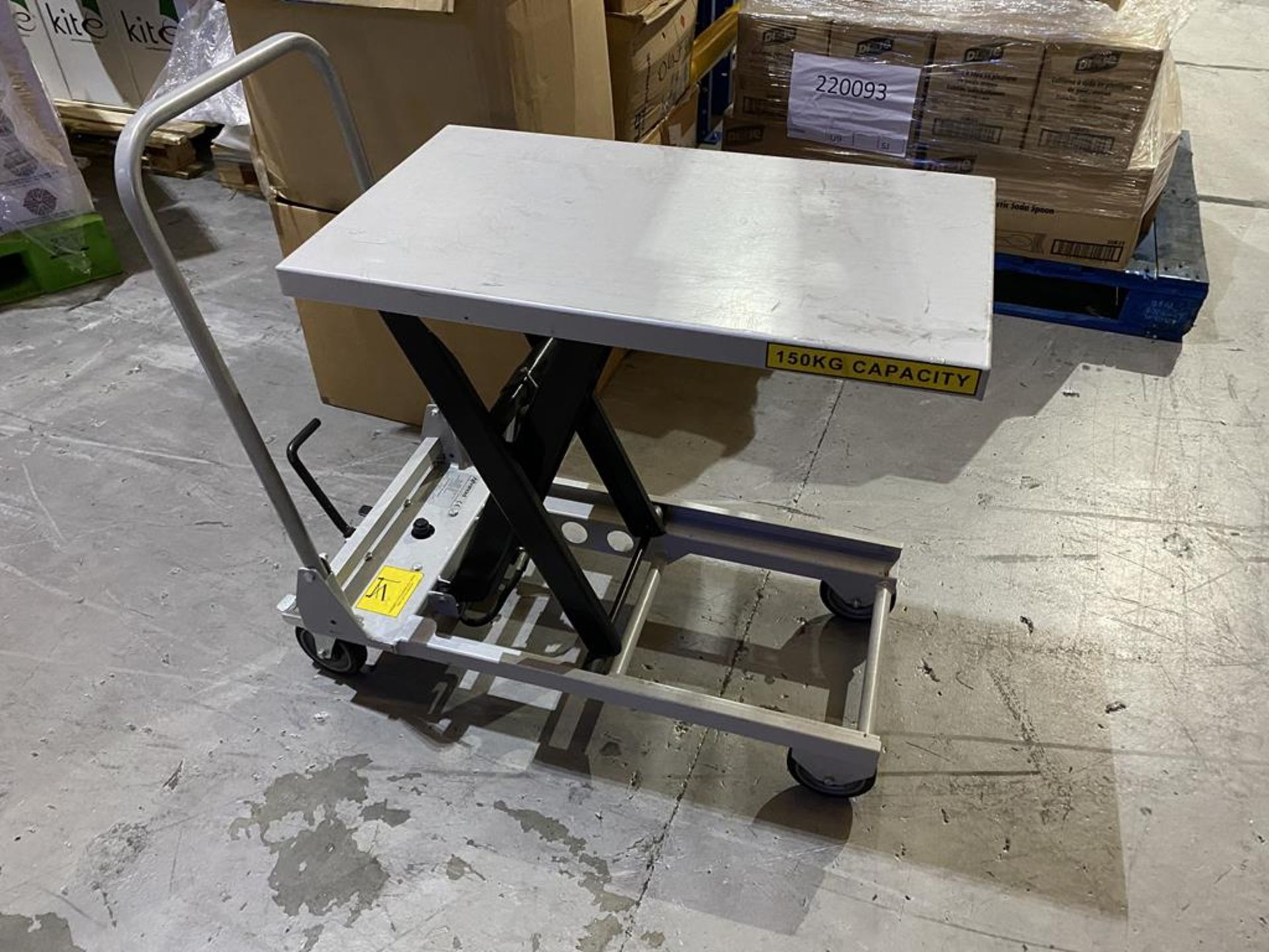 Advanced 150kg Capacity Treadle Operated Lifting Trolley - Image 2 of 4