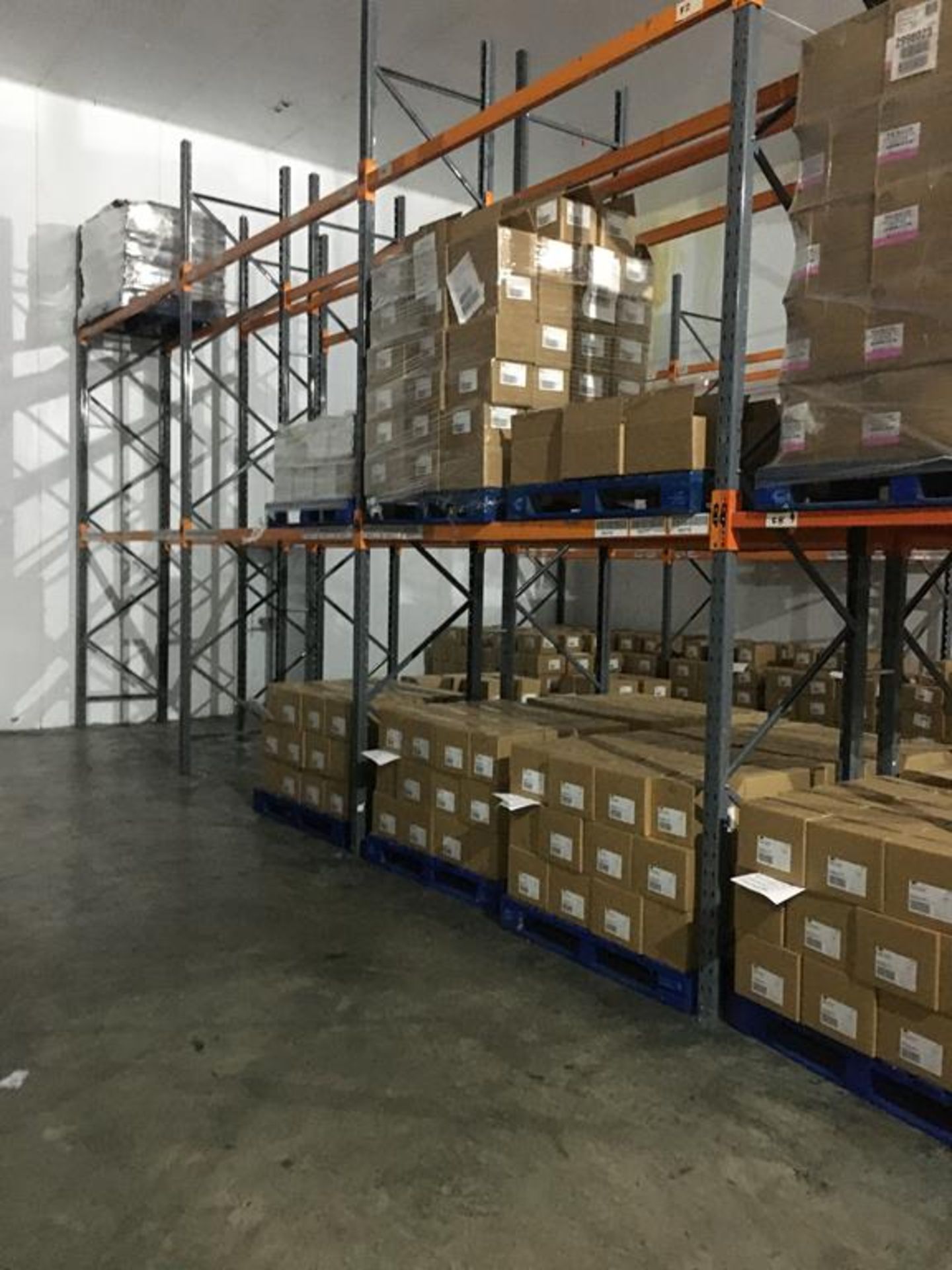 Dexion and Storax mixed bundle of racking in cold store