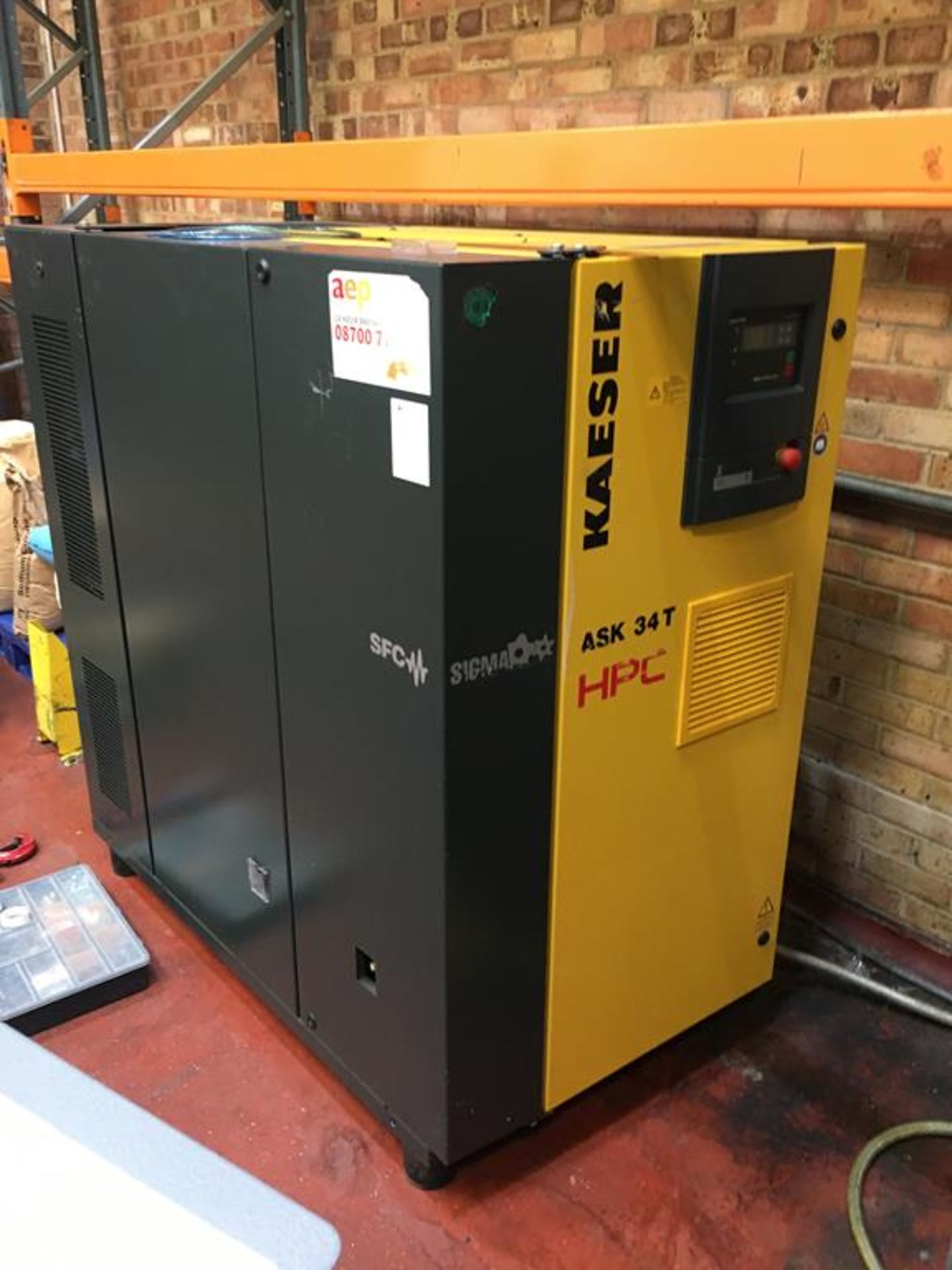 HPC Kaeser 34T SFC Air Compressor 2016. Last Service Nov 2020 and a 2003 Ter-mec 500 Litre Receiving