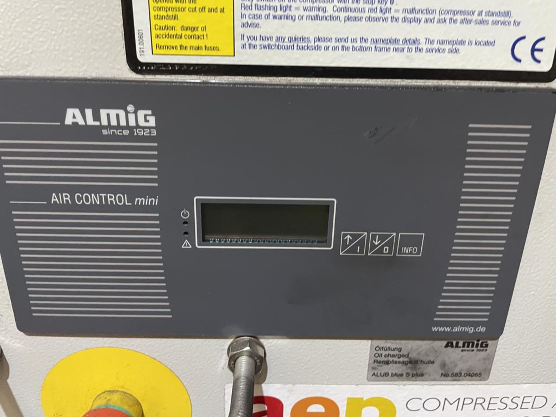 Almig Air Compressor Combi. Air Control mini panel. 2014. - Image 4 of 6