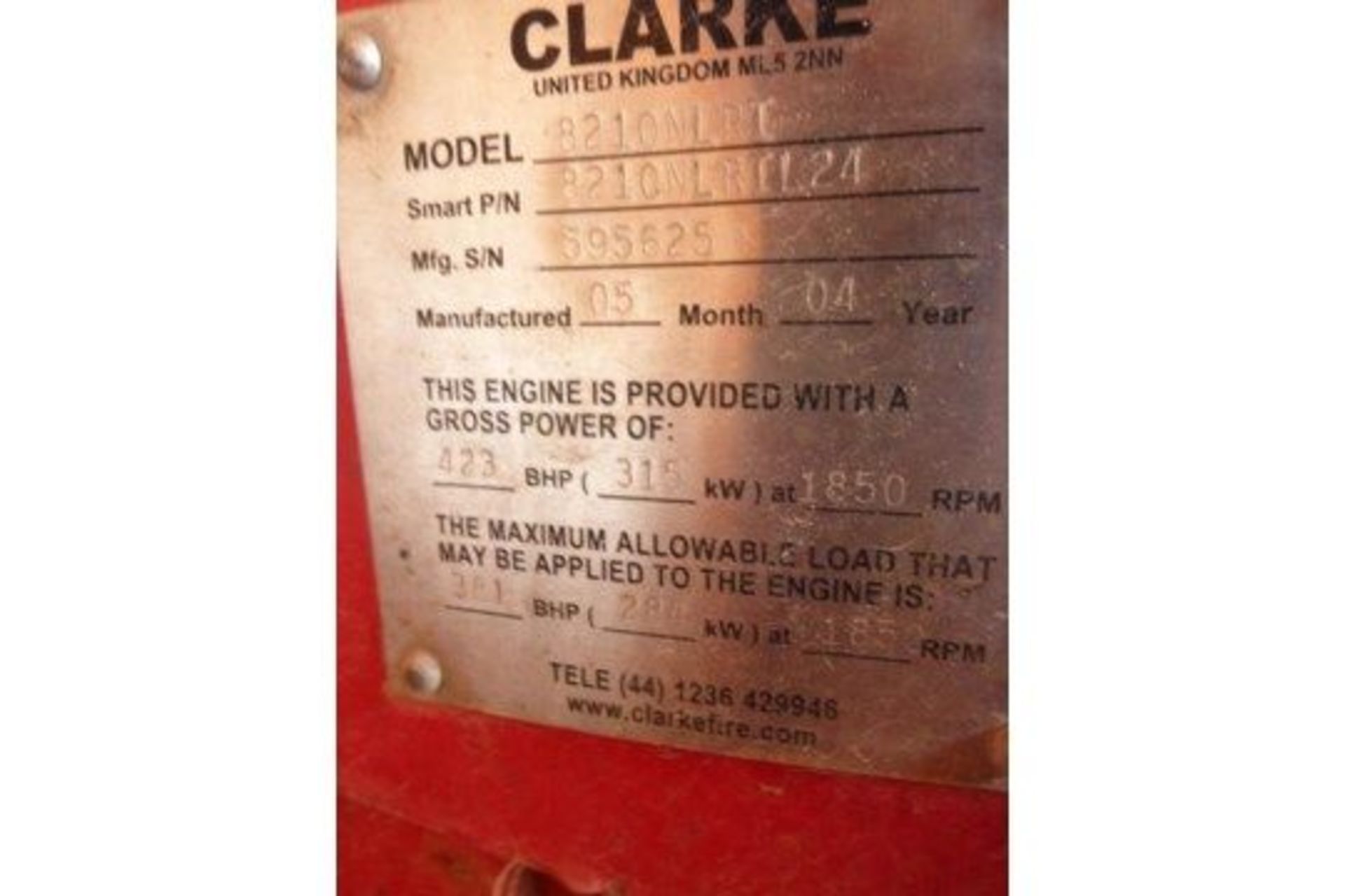 Iveco 423HP Hi Volume Diesel Fire Pump - Image 2 of 5