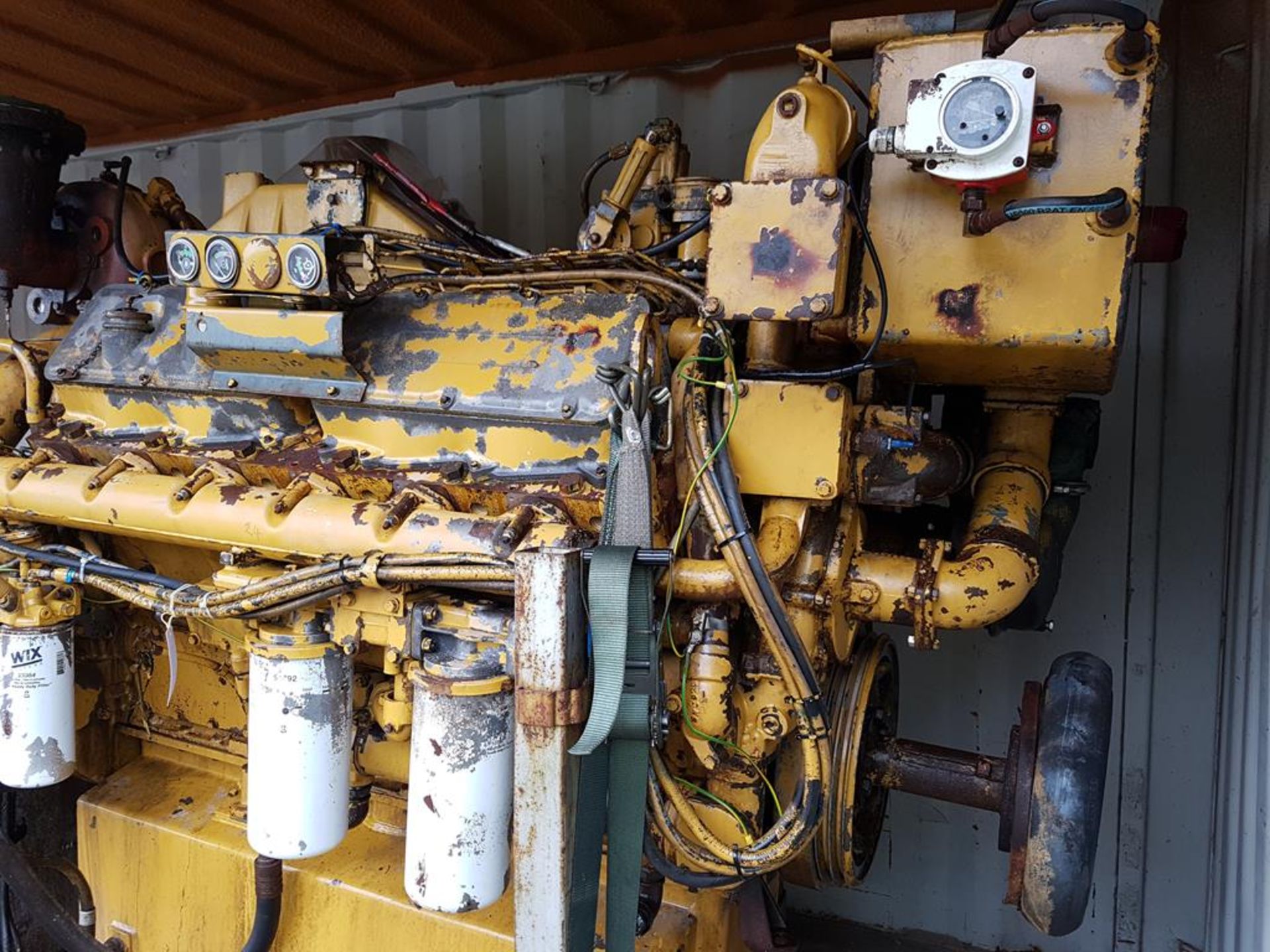 Caterpillar 3412T Marine Diesel Engine with MG520 Gearbox, used - Image 3 of 5