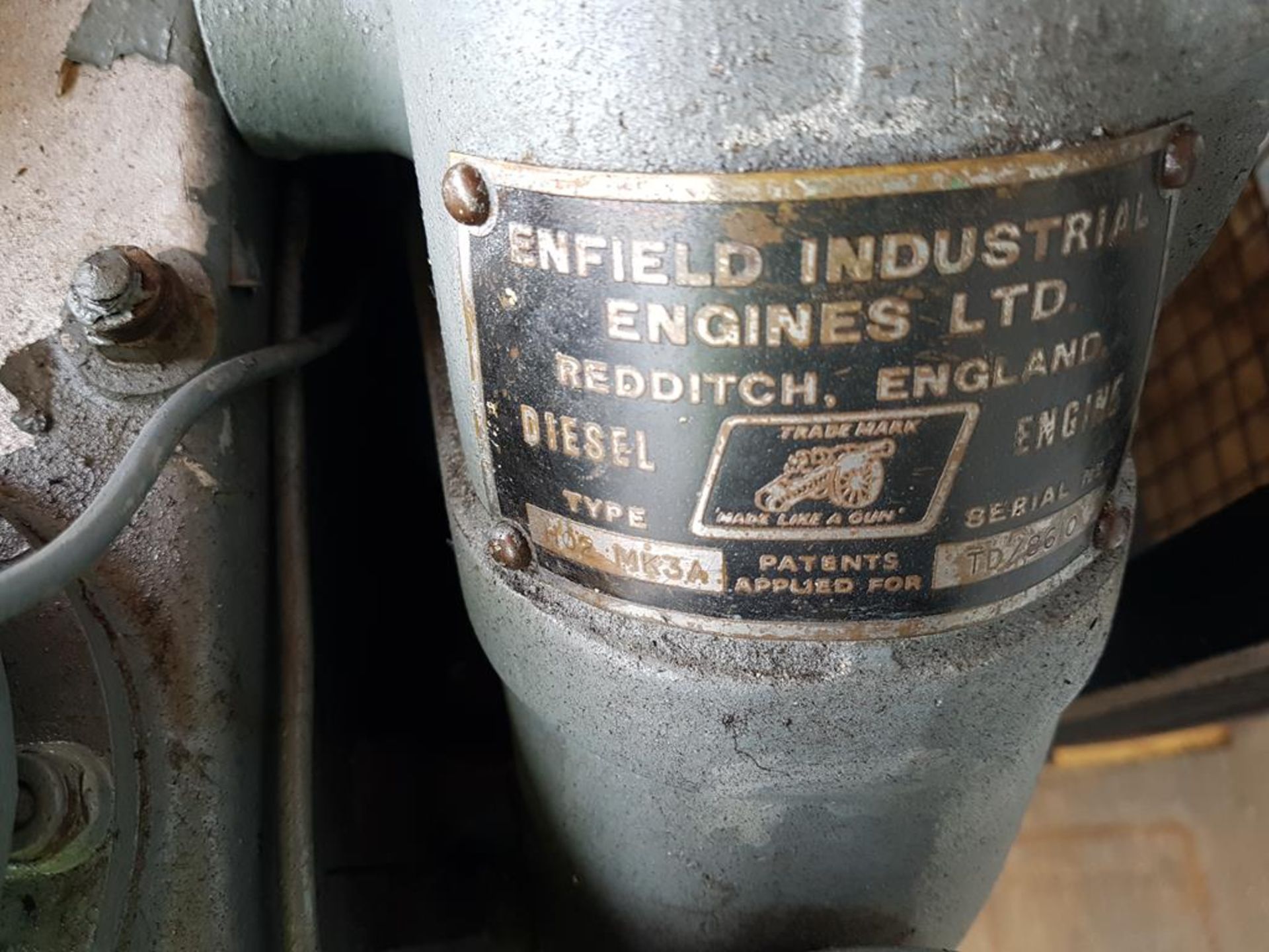 Dunlop Hi Pressure Compressor with Enfield Twin Cylinder Engine - Image 4 of 4