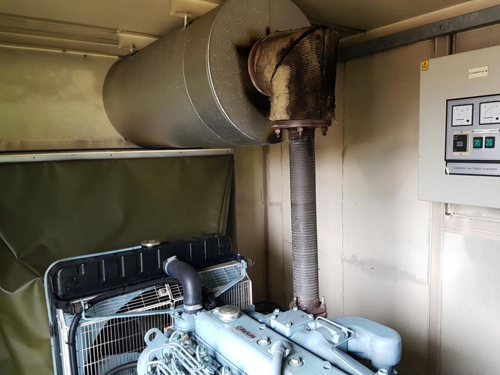 Perkins 69KVA diesel standby generator in acoustic cabinet - Image 4 of 10