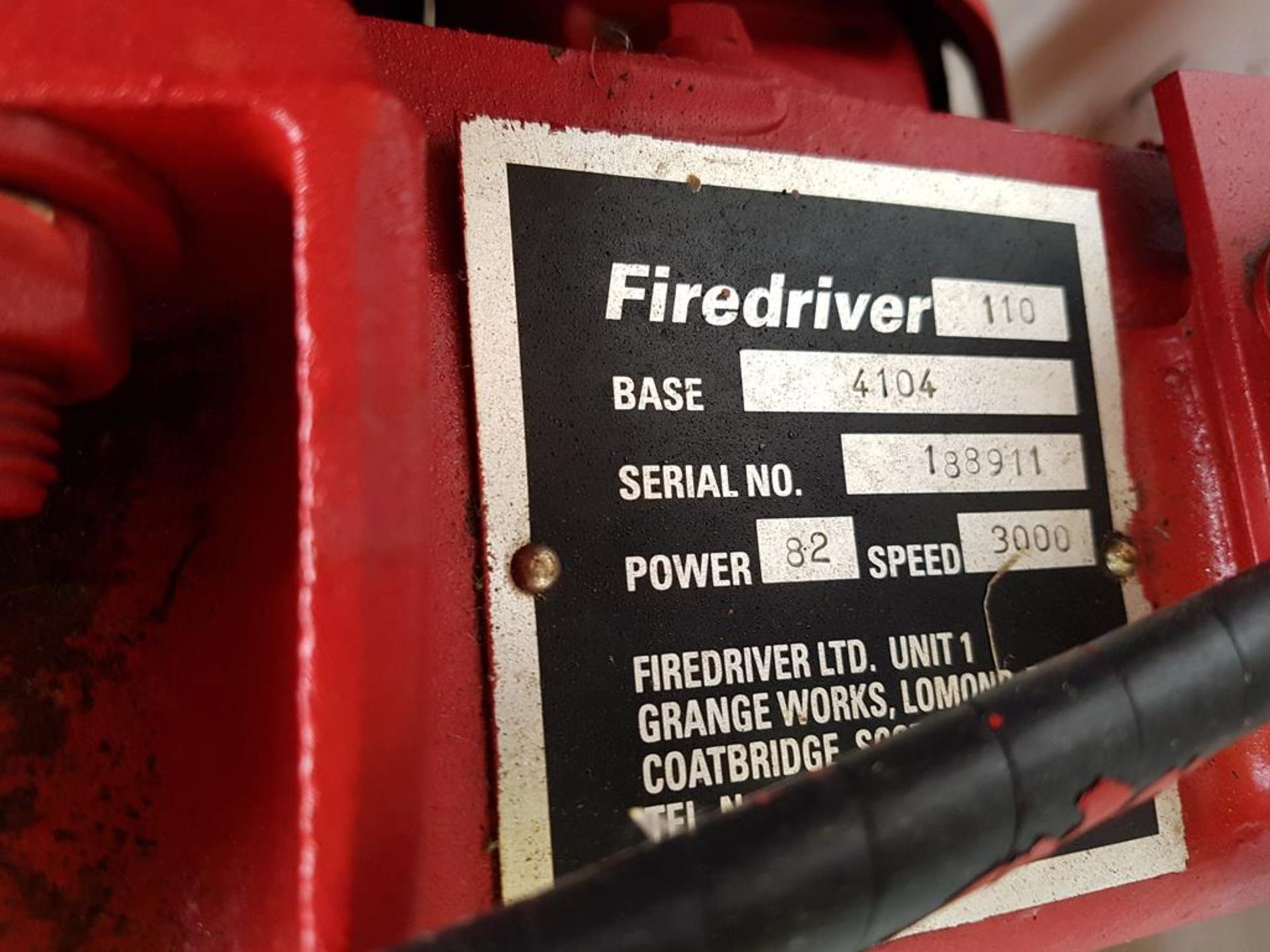 Iveco 82HP Firedriver 110 Diesel Fire Pump - Image 3 of 5