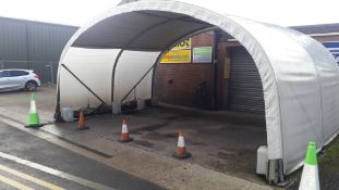 Free Standing Curved Carport, Approximately 6m x 3m
