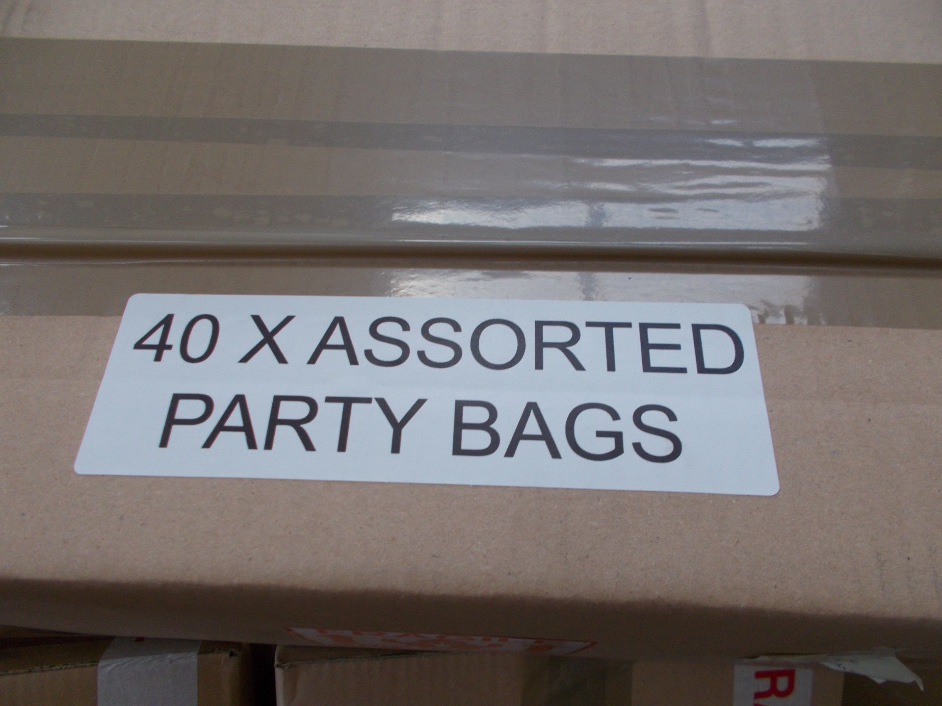 Approximately 60 x boxes of party bags, to pallet. - Image 2 of 5