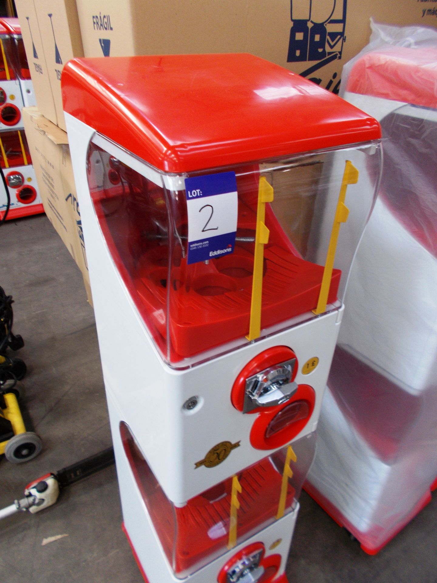 50 x Laiv coin slot and twist operated mobile games pod / machine. Configured as one machine on - Image 2 of 4