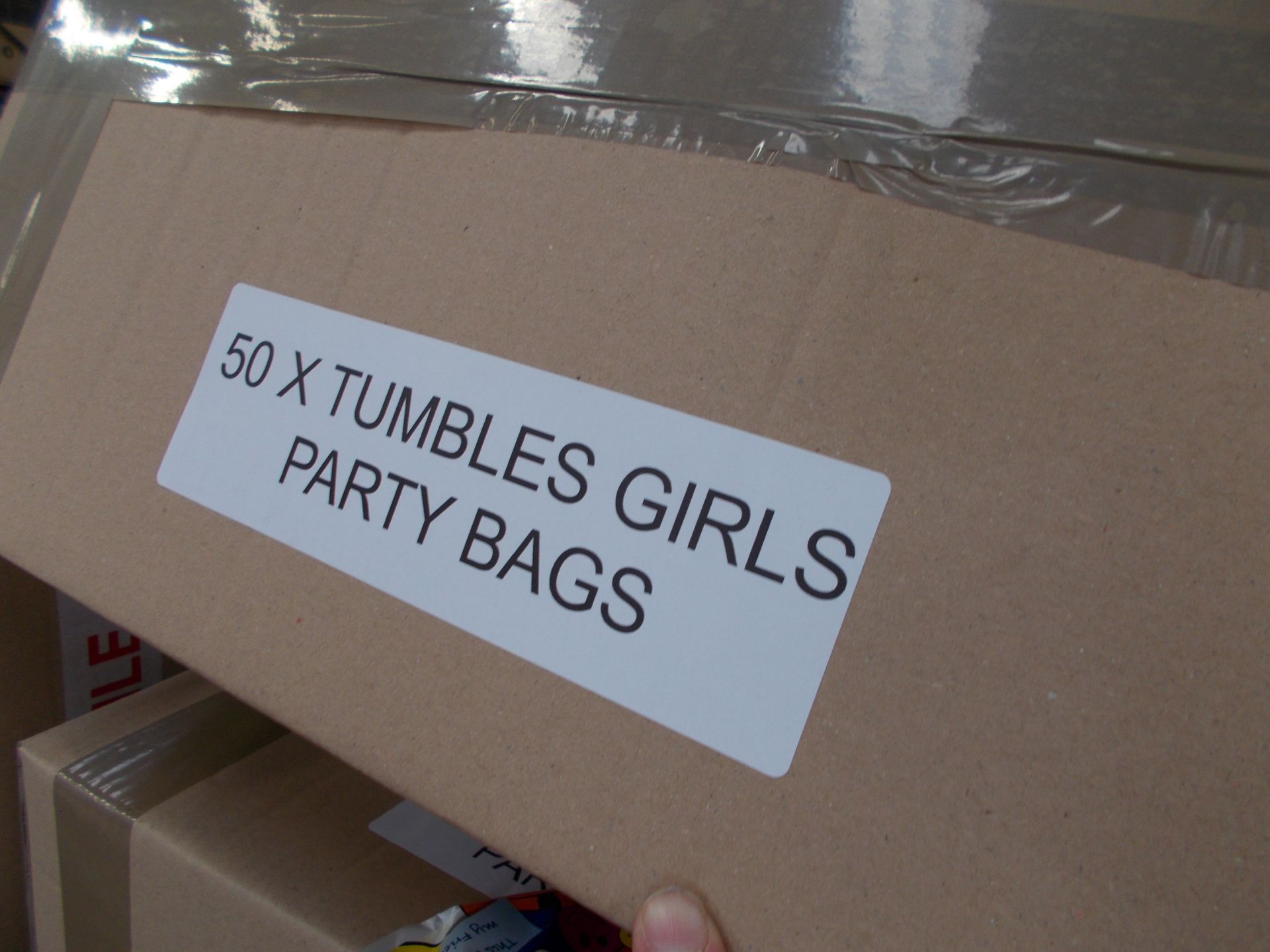 Approximately 60 x boxes of party bags, to stillage. *Stillage not included* - Image 4 of 5