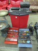 QTY of assorted toolboxes and contents.