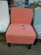 Ex-Wayfair pink upholstered chair