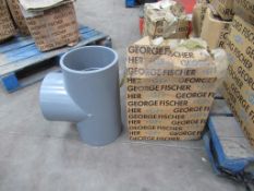 2 x George Fisher 90 degree equal T 225mm pipes RP £427 each