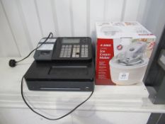 Casio electronic cash register and a Judge Ice Cream Maker