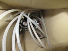 Box of gauges and tubing