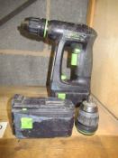 Festool C15 Battery Powered Drill with 2x Batteries