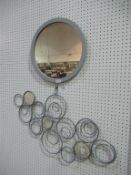 Wall mounted mantle mirror (RP £139)