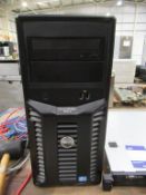 Dell PowerEdge T110 II PC tower and a Dell PowerEdge R220