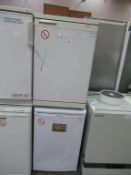 Bosch under the counter fridge and Hotpoint under the counter freezer, used in Lab