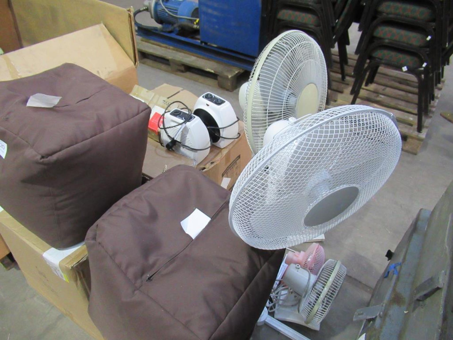 Miscellaneous items including bean bags, fans, heaters, stool bases etc. - Image 2 of 2