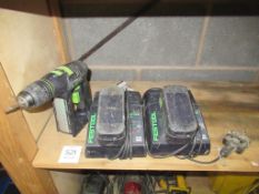 Festool C12 Battery Powered Drill with 2x Batteries and 2x Chargers