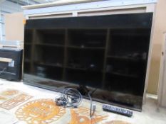 Panasonic TX-55FX550B 55" television with bespoke bracket and carry case, c/w controller and cable