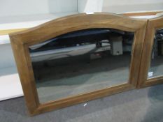 Ex-John Lewis oak framed mirror (RP £109)