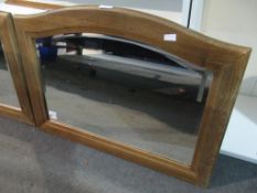 Ex-John Lewis oak framed mirror (RP £109)