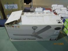 Commercial chrome KN48 ceiling fan - no controller
