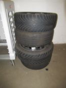 4x steel wheels and tyres (195/50R 15) and six wheel trims (3x boxed and unused)