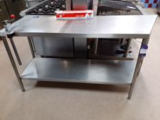 Stainless Steel Food Prep Table with Can Opener an