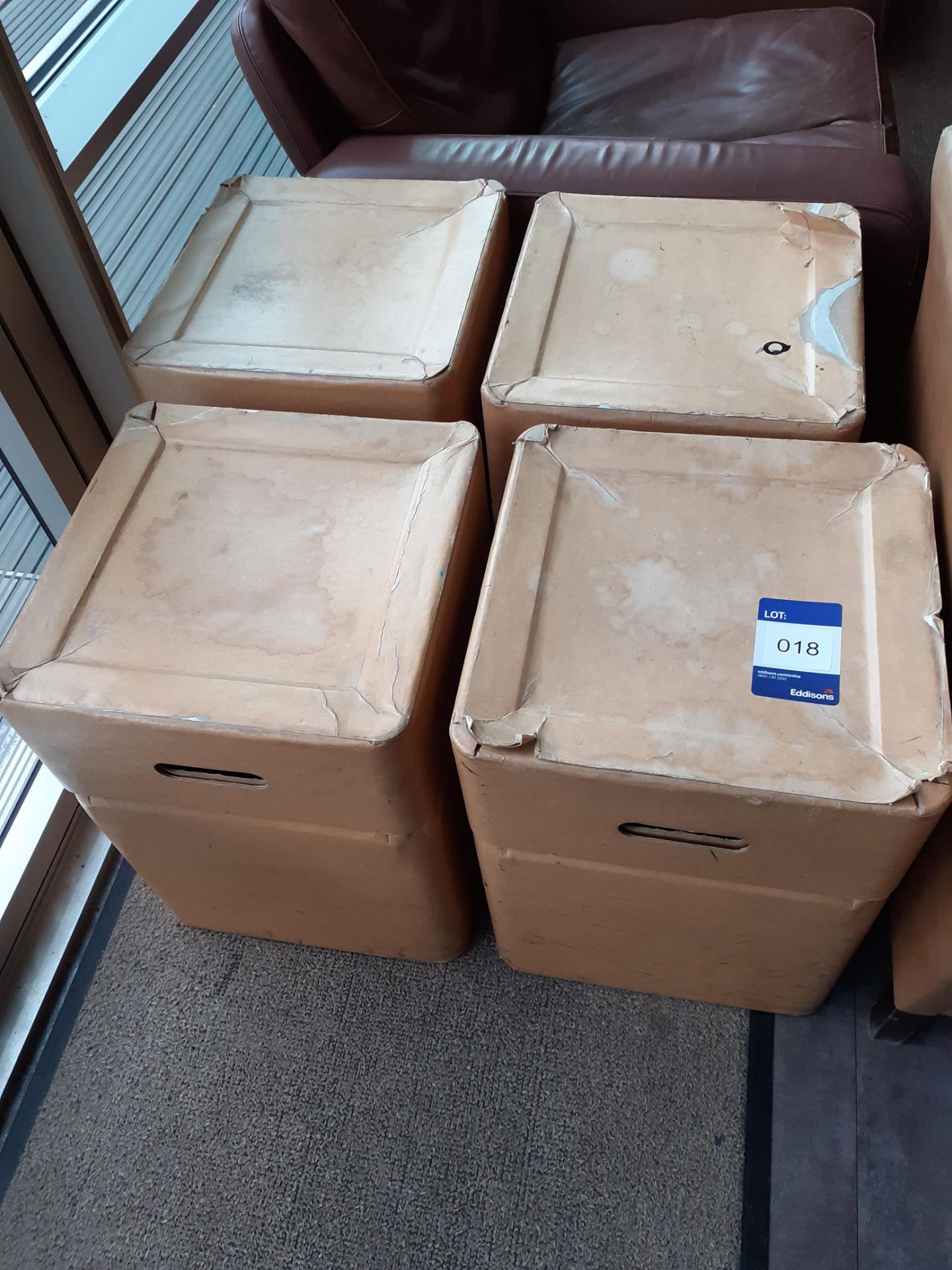 4 Fibre Board Stools/Storage Boxes