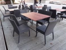 Timber Topped Steel Folding Table, 1,200mm with 6