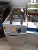 Zannusi Stainless Steel Gas Twin Basket Deep Fat F