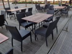 Timber Topped Steel Folding Table, 1,200mm with 6