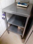 Stainless Steel Low Shelving Unit