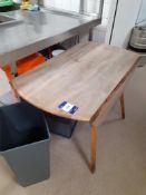 Ercol Style Elm Veneer Drop Flap Dining Table