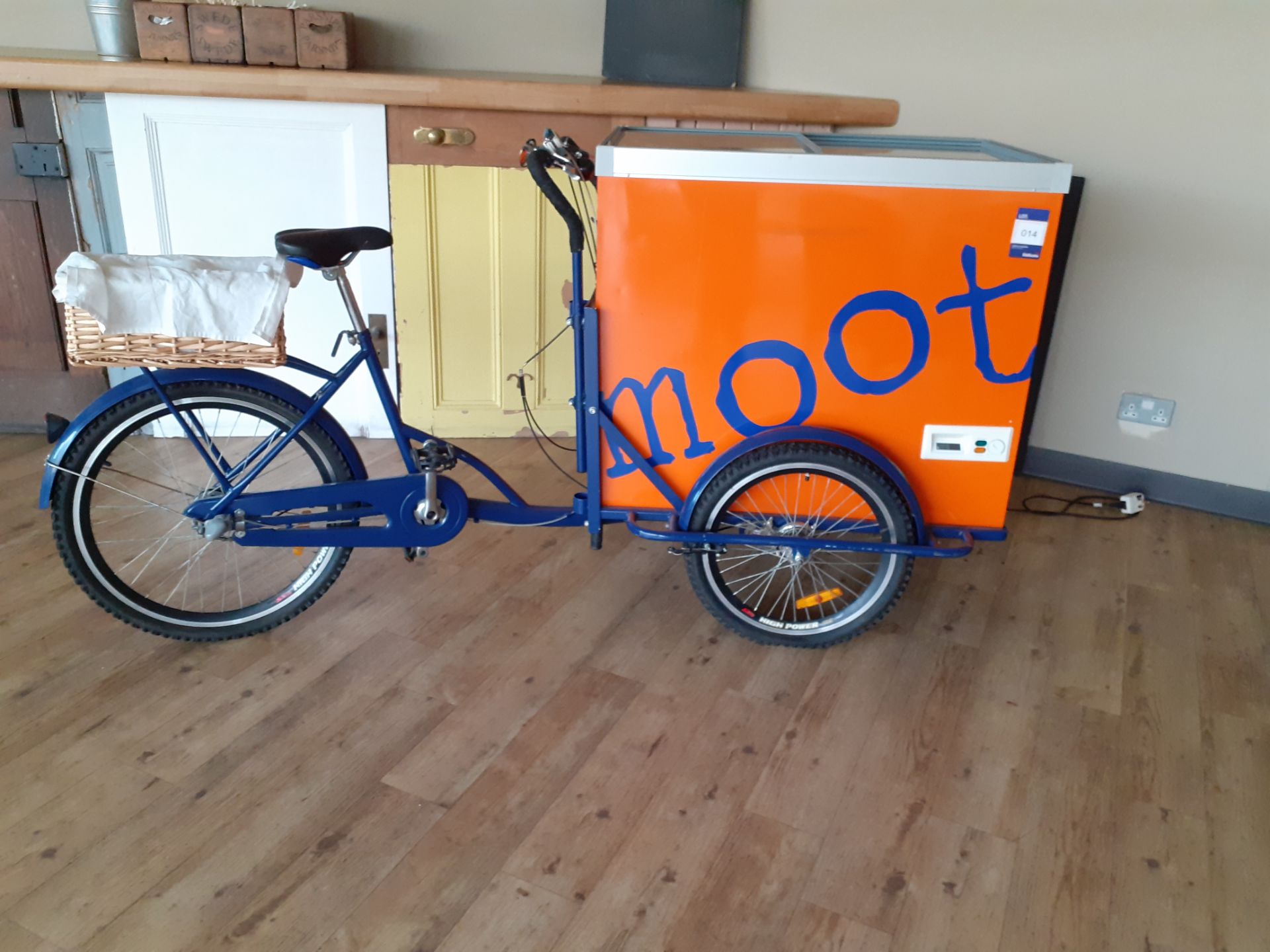 Delivery Tricycle fitted Chest Freezer