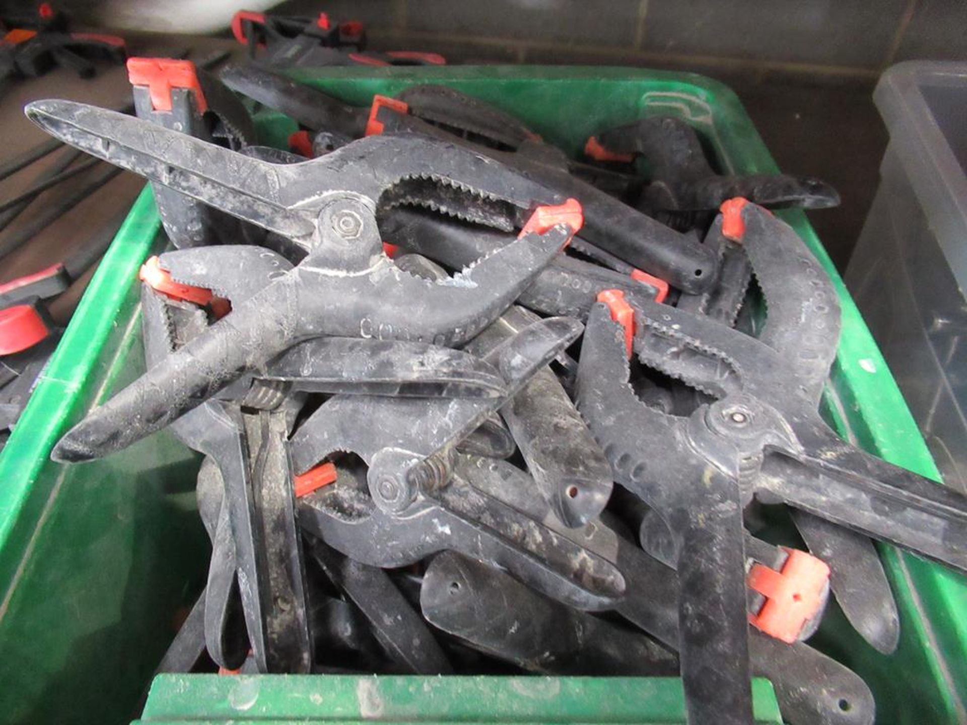 Quantity of Spring Clamps in Plastic Crate - Image 2 of 3