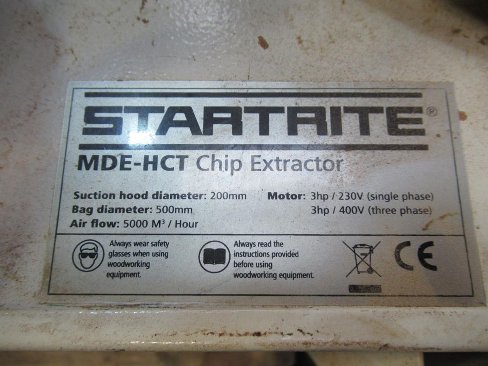 Startrite MDE-HCT double bag dust extractor 3PH - Image 3 of 4